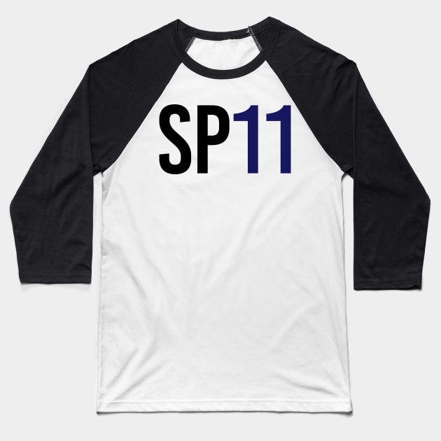 Sergio Perez 11 - Driver Initials and Number Baseball T-Shirt by GreazyL